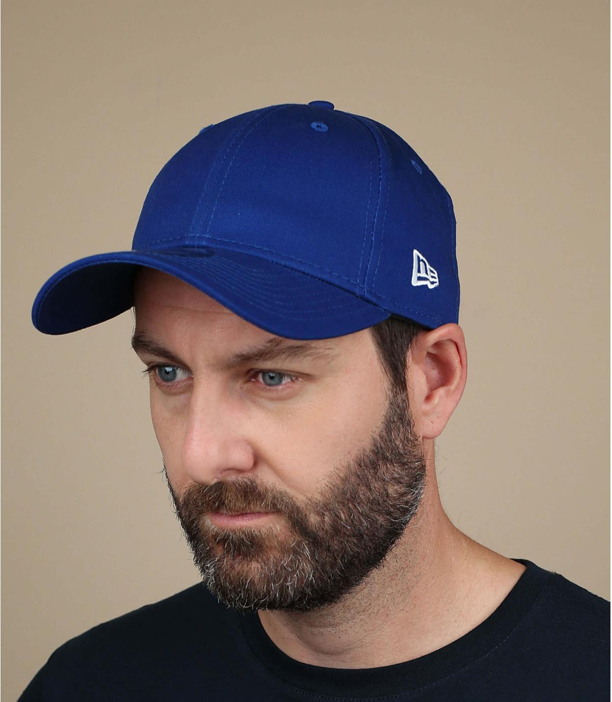 New Era royal blue cap Basic Cap royal white